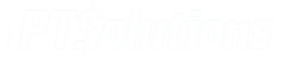PT Solutions logo white